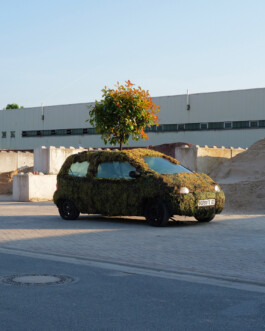 BarneLAB Beteiligungswerkstatt Wunstorf zukunftsfähige Mobilität Barnestraße Verkehrswende Anwohner Vorbote der Mobilitätswende Kunst Kunstinstallation Autos