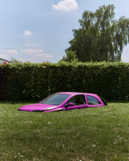  BarneLAB Beteiligungswerkstatt Wunstorf zukunftsfähige Mobilität Barnestraße Verkehrswende Anwohner Vorbote der Mobilitätswende Kunst Kunstinstallation Autos