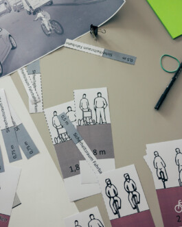 BarneLAB Beteiligungswerkstatt Wunstorf zukunftsfähige Mobilität Barnestraße Verkehrswende Anwohner Vorbote der Mobilitätswende Kunst Kunstinstallation Autos